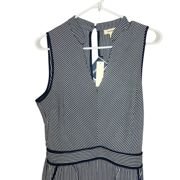 Monteau Black and Blue Striped Jumpsuit size large - Picture 5 of 10